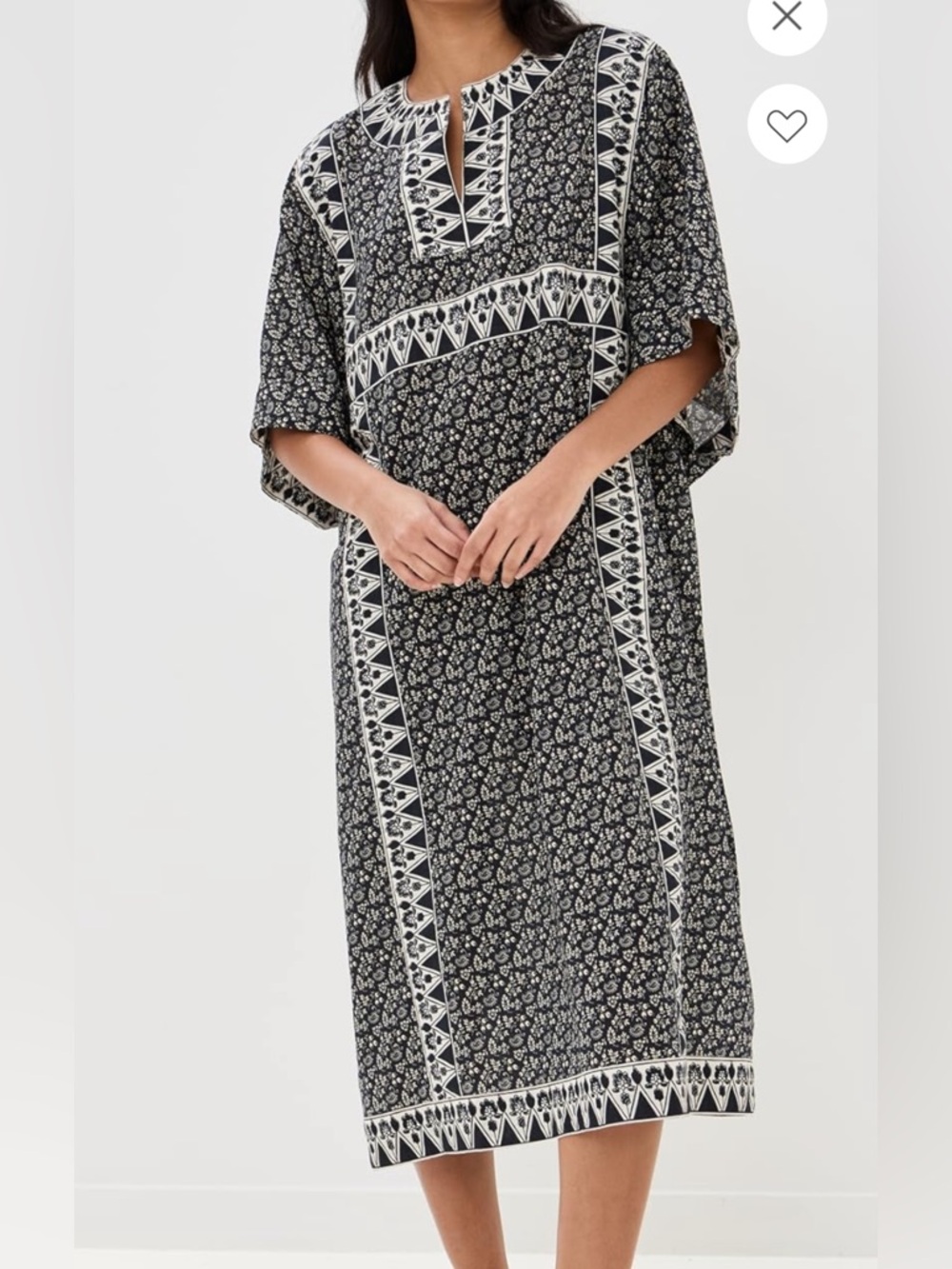Sea Panna Color Block Caftan, excellent condition